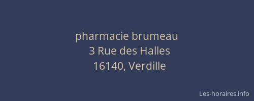 pharmacie brumeau