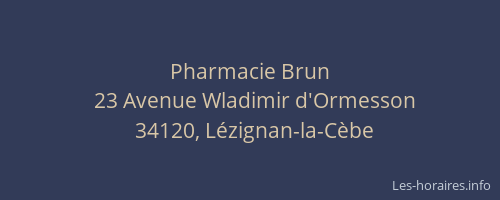 Pharmacie Brun