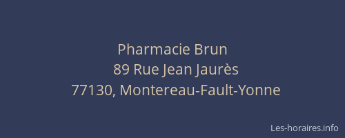 Pharmacie Brun