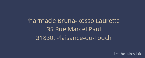 Pharmacie Bruna-Rosso Laurette