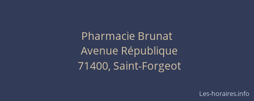Pharmacie Brunat