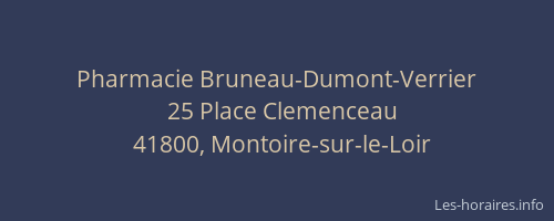 Pharmacie Bruneau-Dumont-Verrier