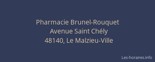 Pharmacie Brunel-Rouquet