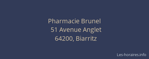 Pharmacie Brunel