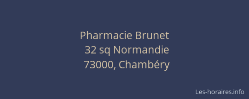 Pharmacie Brunet