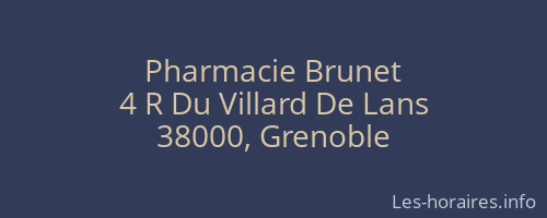 Pharmacie Brunet