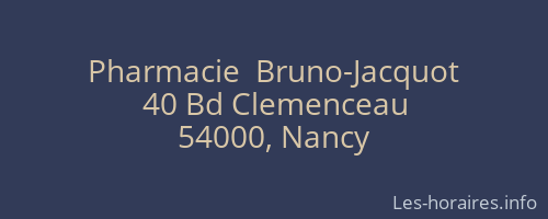 Pharmacie  Bruno-Jacquot