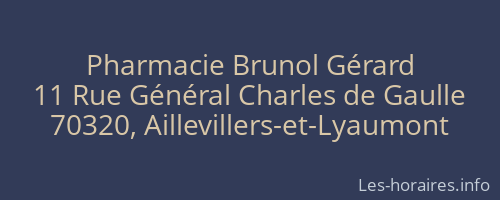 Pharmacie Brunol Gérard