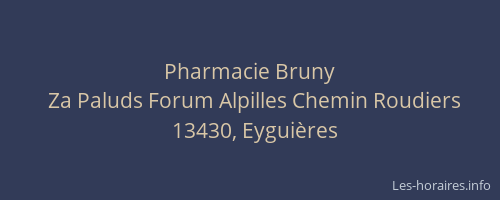 Pharmacie Bruny
