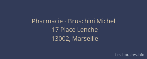 Pharmacie - Bruschini Michel