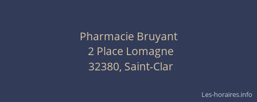 Pharmacie Bruyant