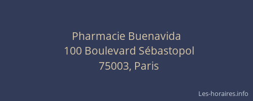 Pharmacie Buenavida