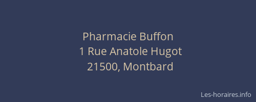Pharmacie Buffon