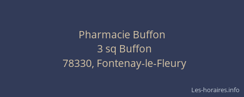 Pharmacie Buffon