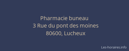 Pharmacie buneau