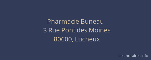 Pharmacie Buneau