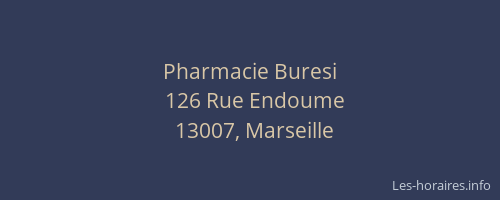 Pharmacie Buresi