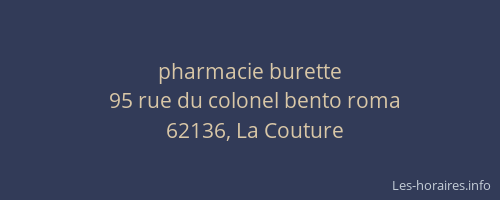 pharmacie burette