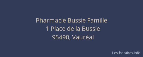 Pharmacie Bussie Famille