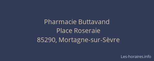Pharmacie Buttavand