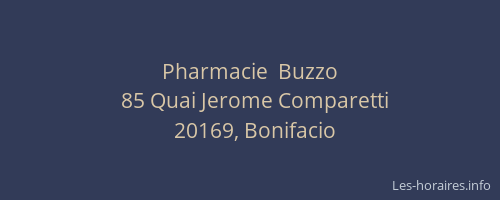 Pharmacie  Buzzo