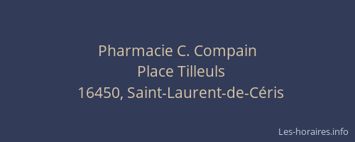 Pharmacie C. Compain