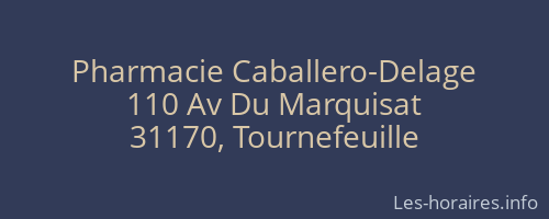 Pharmacie Caballero-Delage