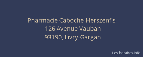 Pharmacie Caboche-Herszenfis