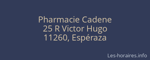 Pharmacie Cadene