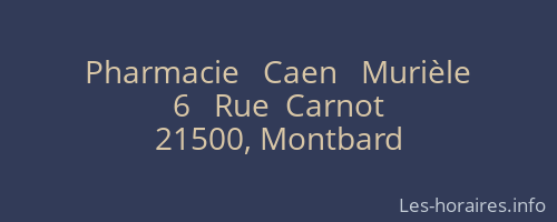 Pharmacie   Caen   Murièle