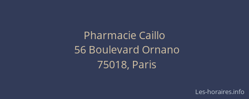 Pharmacie Caillo