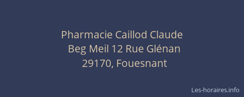 Pharmacie Caillod Claude