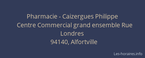 Pharmacie - Caizergues Philippe