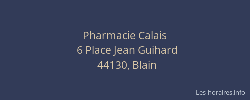 Pharmacie Calais