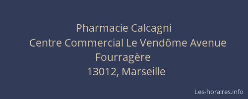 Pharmacie Calcagni