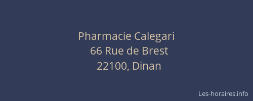 Pharmacie Calegari