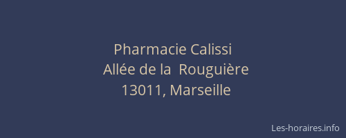 Pharmacie Calissi