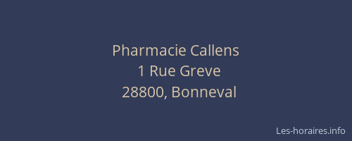 Pharmacie Callens