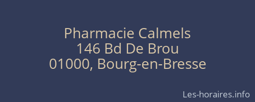 Pharmacie Calmels