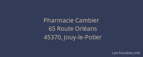 Pharmacie Cambier