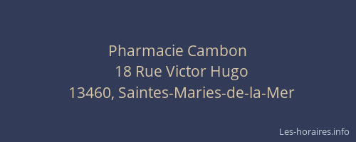 Pharmacie Cambon