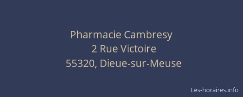 Pharmacie Cambresy