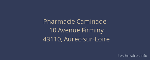 Pharmacie Caminade