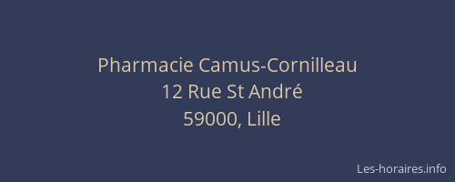 Pharmacie Camus-Cornilleau