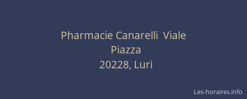 Pharmacie Canarelli  Viale