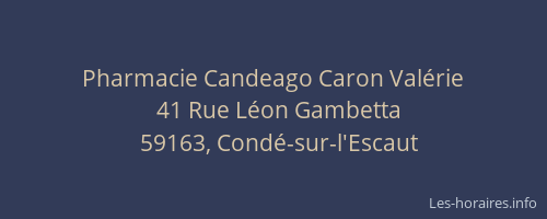 Pharmacie Candeago Caron Valérie