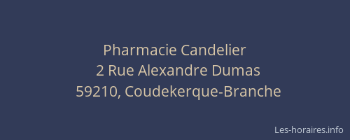 Pharmacie Candelier
