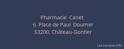 Pharmacie  Canet
