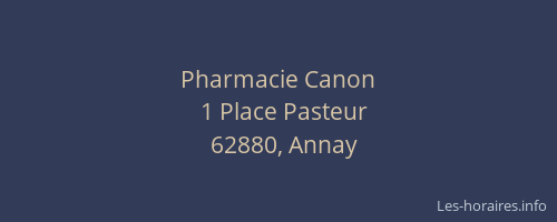Pharmacie Canon