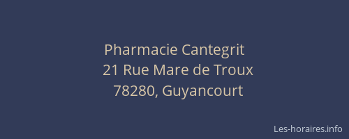 Pharmacie Cantegrit